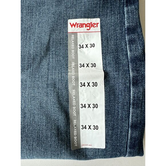 NWT Wrangler Relaxed Bootcut Men's Jeans Size 34 x 30 - Picture 8 of 9